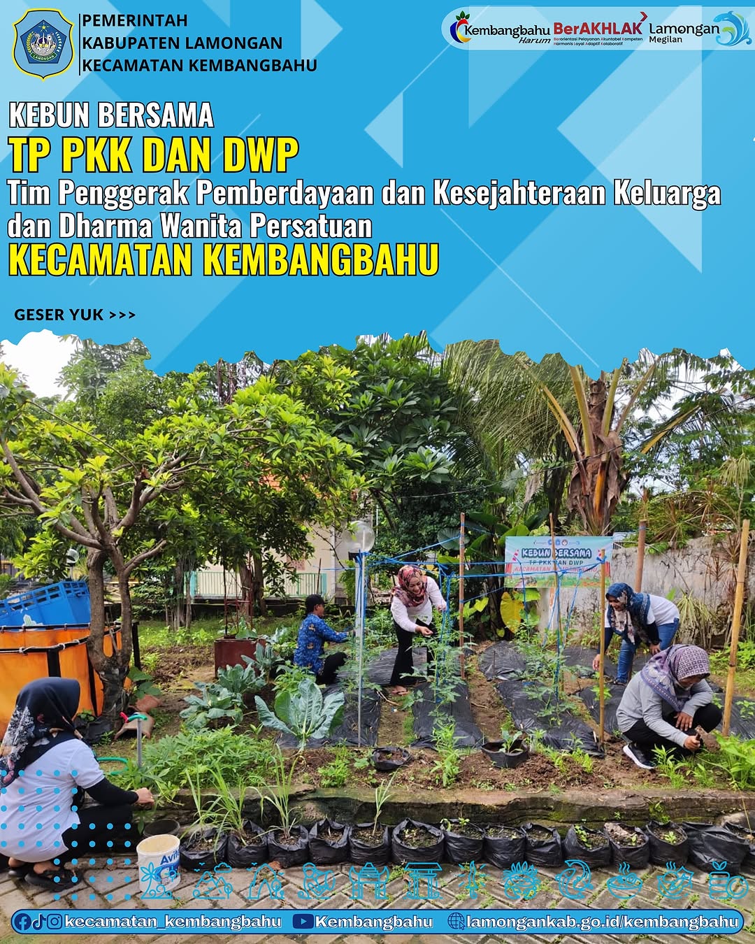 Kebun Bersama Tp Pkk Dan Dwp Kecamatan Kembangbahu Kecamatan