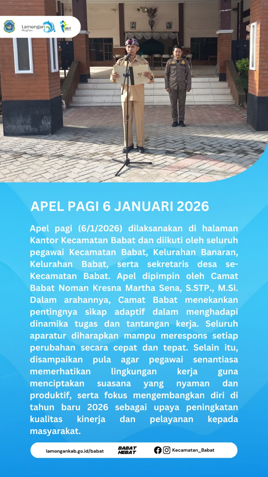 Foto: APEL PAGI 6 JANUARI 2026