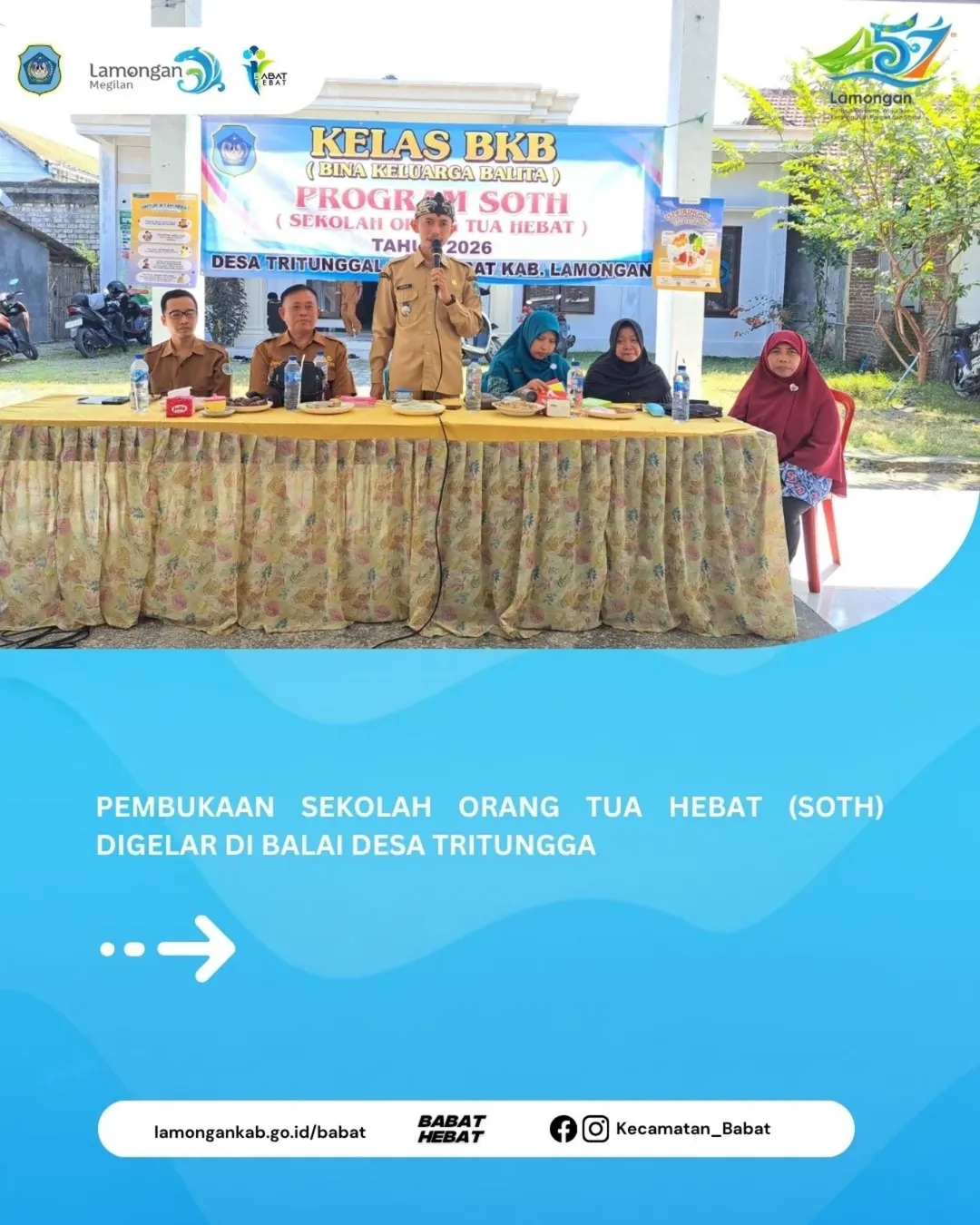 Foto: Pembukaan Sekolah Orang Tua Hebat (SOTH) Digelar Di Balai Desa Tritunggal