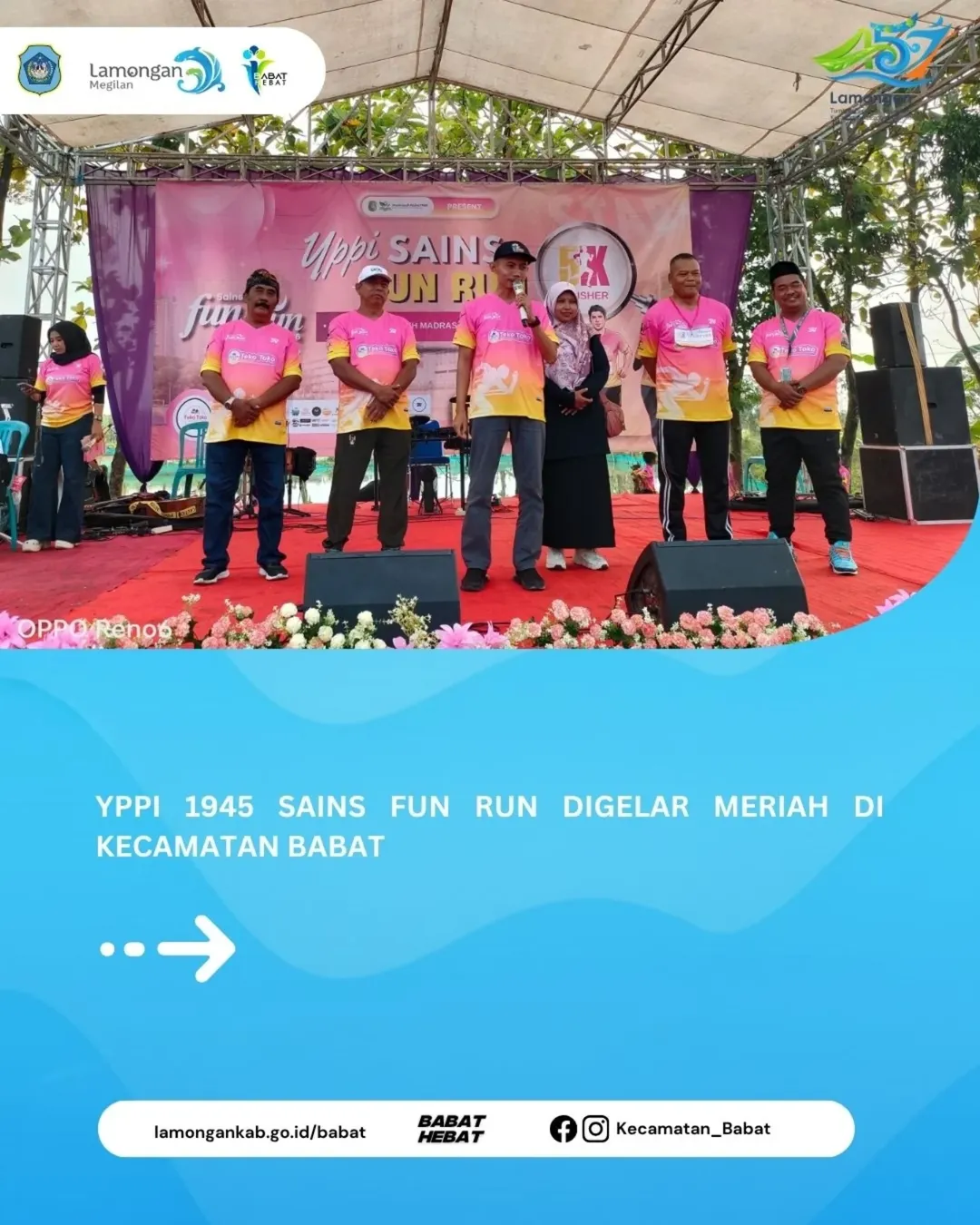 Foto: YPPI 1945 Sains Fun Run digelar dengan meriah di Kecamatan babat