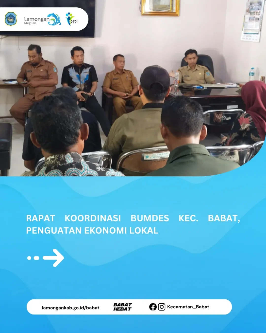 Foto: Rapat Koordinasi Bumdes se-Kec. Babat di-gelar di Kantor Kec. Babat