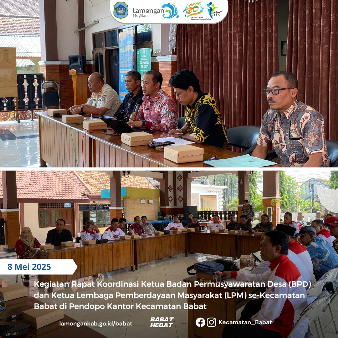 Rapat Koordinasi Ketua BPD dan Ketua LPM se-Kecamatan Babat