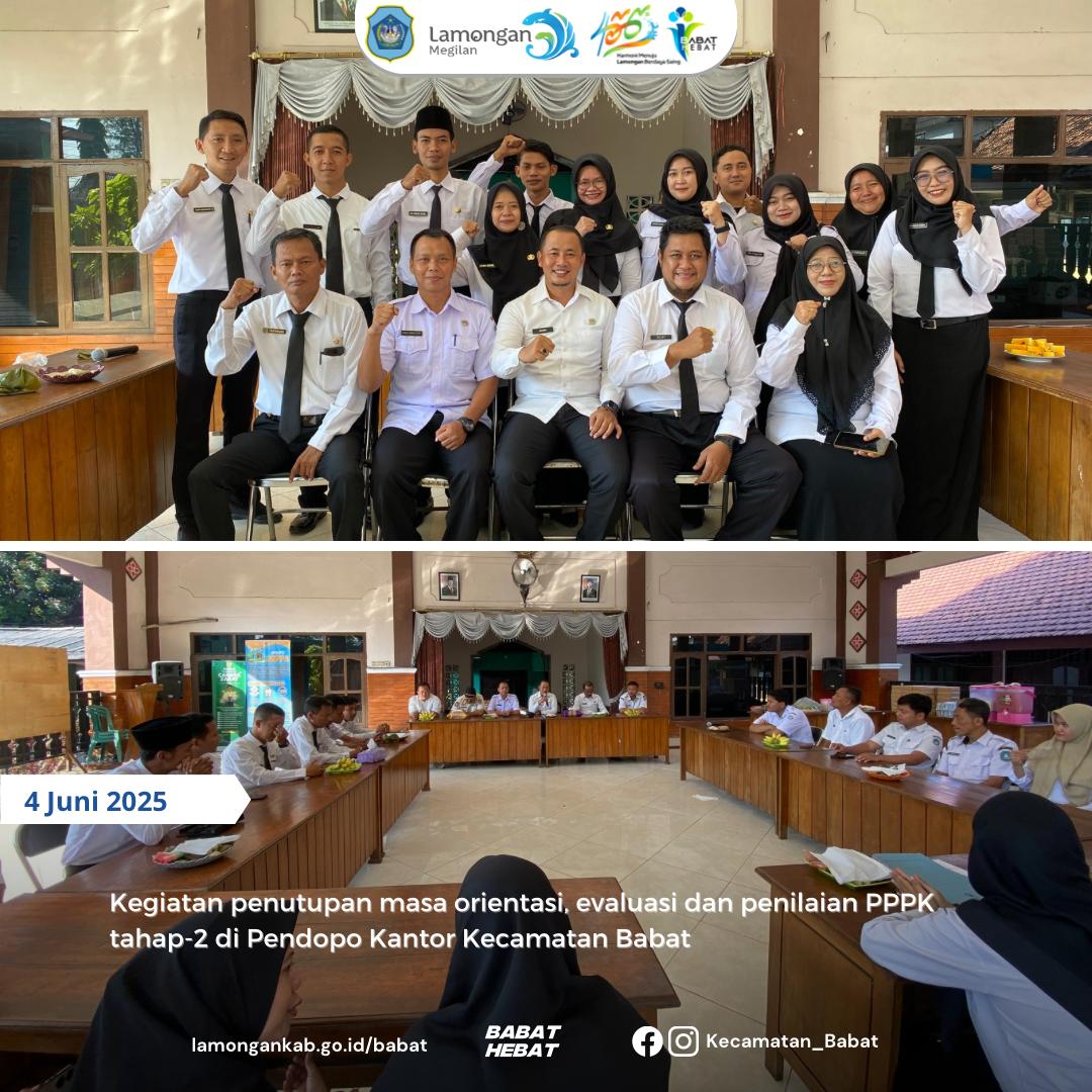 Penutupan Masa Orientasi, Evaluasi, dan Penilaian PPPK Tahap-2 di Kecamatan Babat