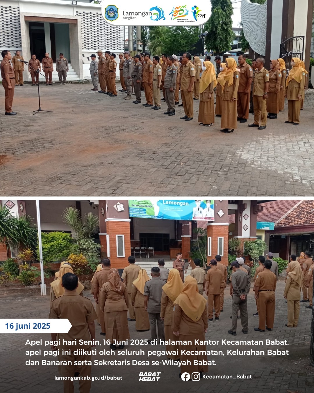 Apel Pagi Hari Senin, 16 Juni 2025