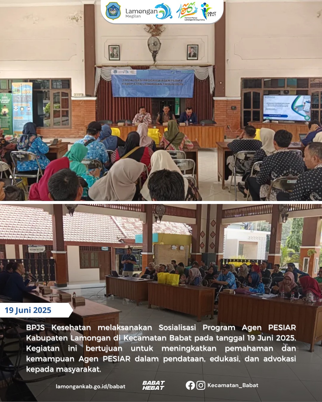 Sosialisasi Program Agen PESIAR Kabupaten Lamongan