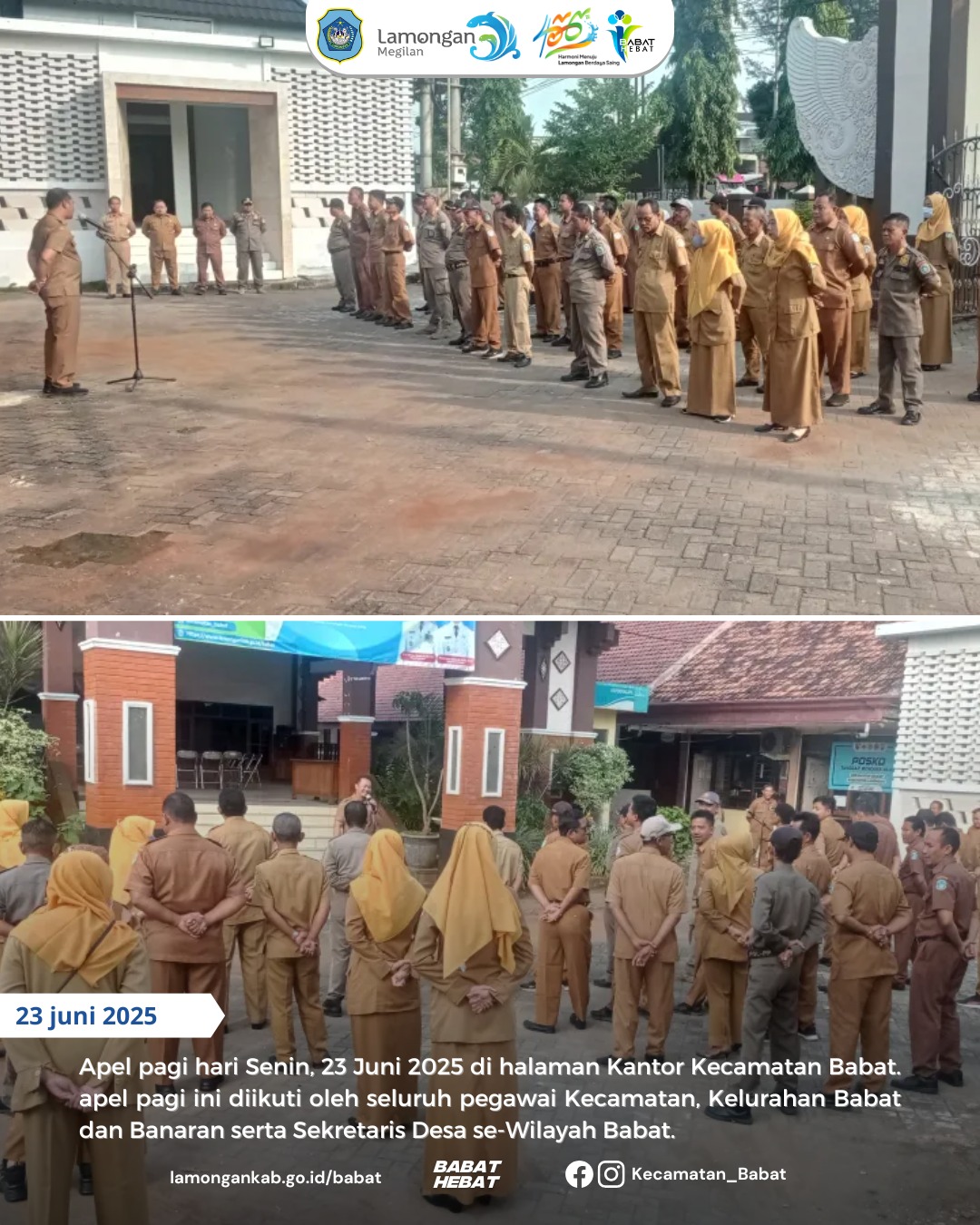 Apel Pagi Hari Senin, 23 Juni 2025