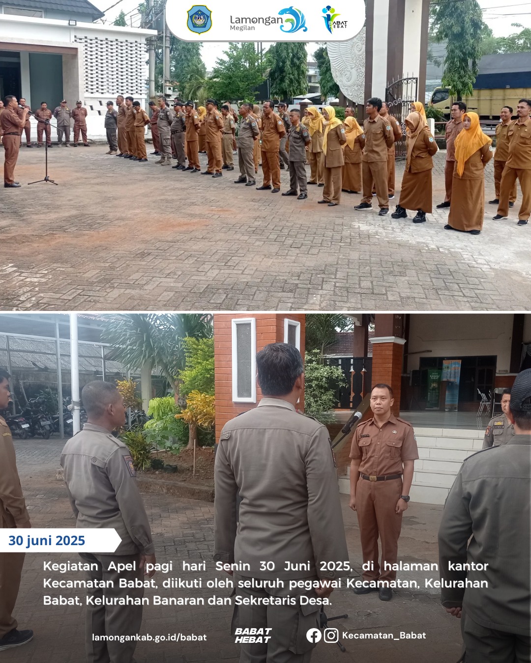 Apel Pagi Hari Senin, 30 Juni 2025