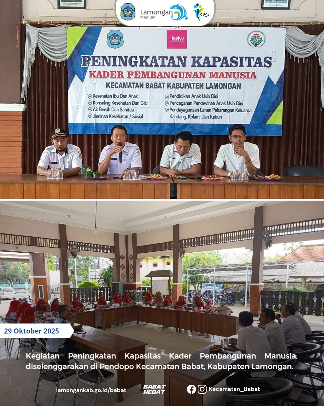 Foto: Peningkatan Kapasitas Kader Pembangunan Manusia