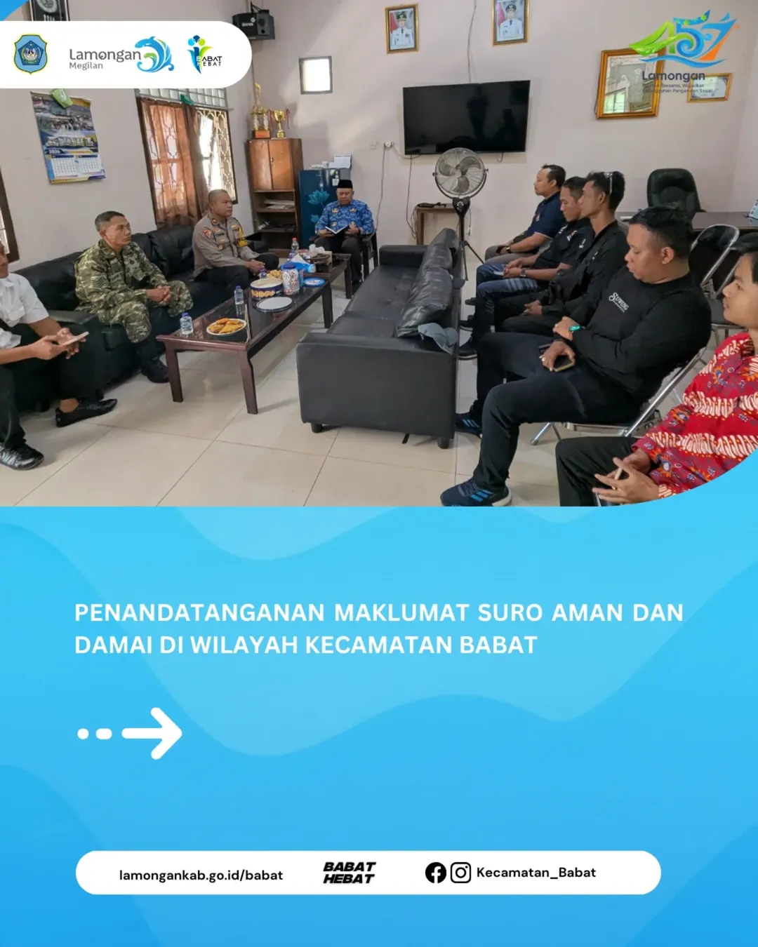 Foto: Kegiatan Penandatanganan Maklumat Suro Aman dan Damai
