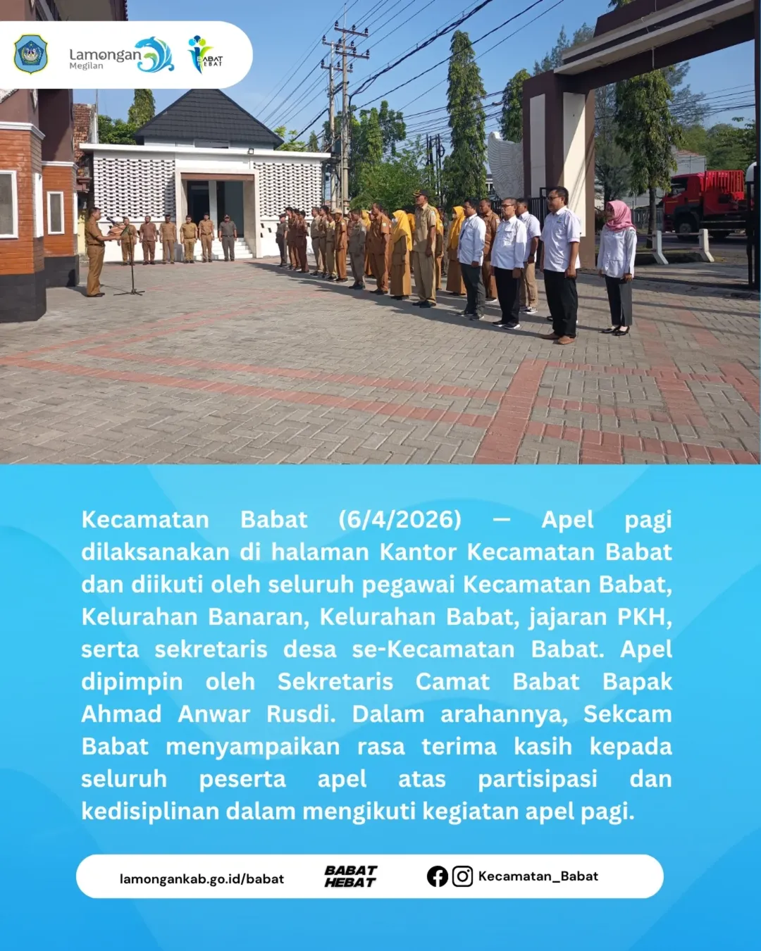 Foto: Apel Senin Pagi 6 April 2026