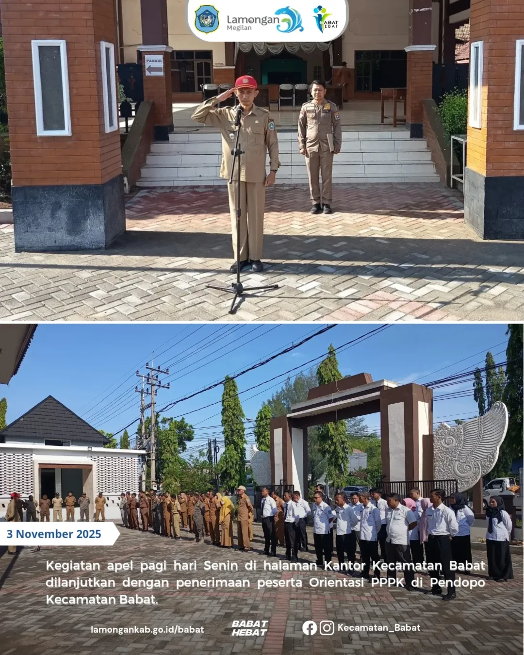 Foto: Apel Pagi Hari Senin 3 November 2025