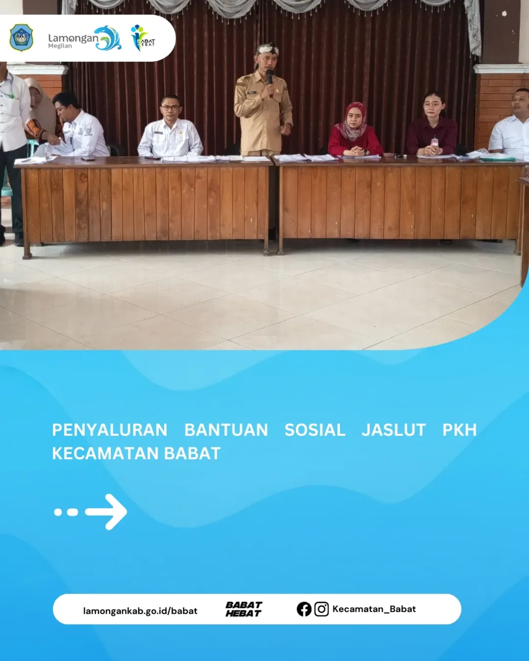 Foto: Penyaluran Bantuan Jaminan Sosial Lanjut Usia (Jaslut) Program Keluarga Harapan (PKH) Kecamatan Babat