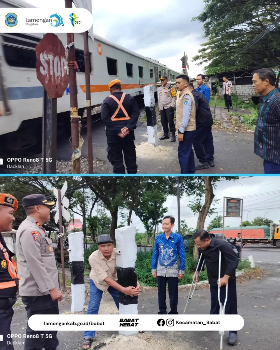 Foto: Rapat koordinasi pembukaan palang pintu perlintasan kereta api di Dusun Dati, Desa Datinawong