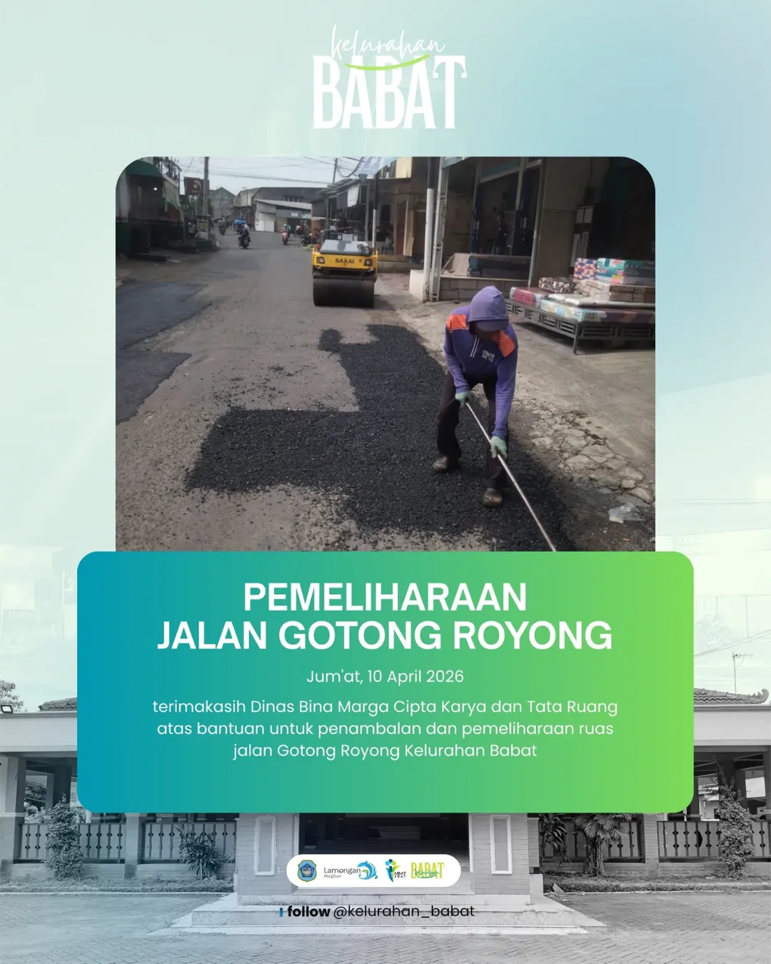 Foto: Dinas Bina Marga Cipta Karya Lakukan Pemeliharaan Jalan Gotong Royong