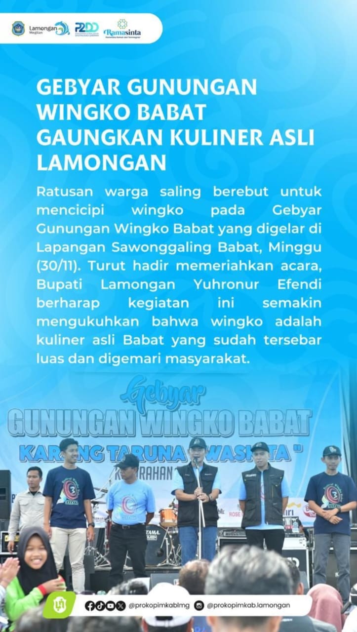 Foto: GEBYAR GUNUNGAN WINGKO BABAT