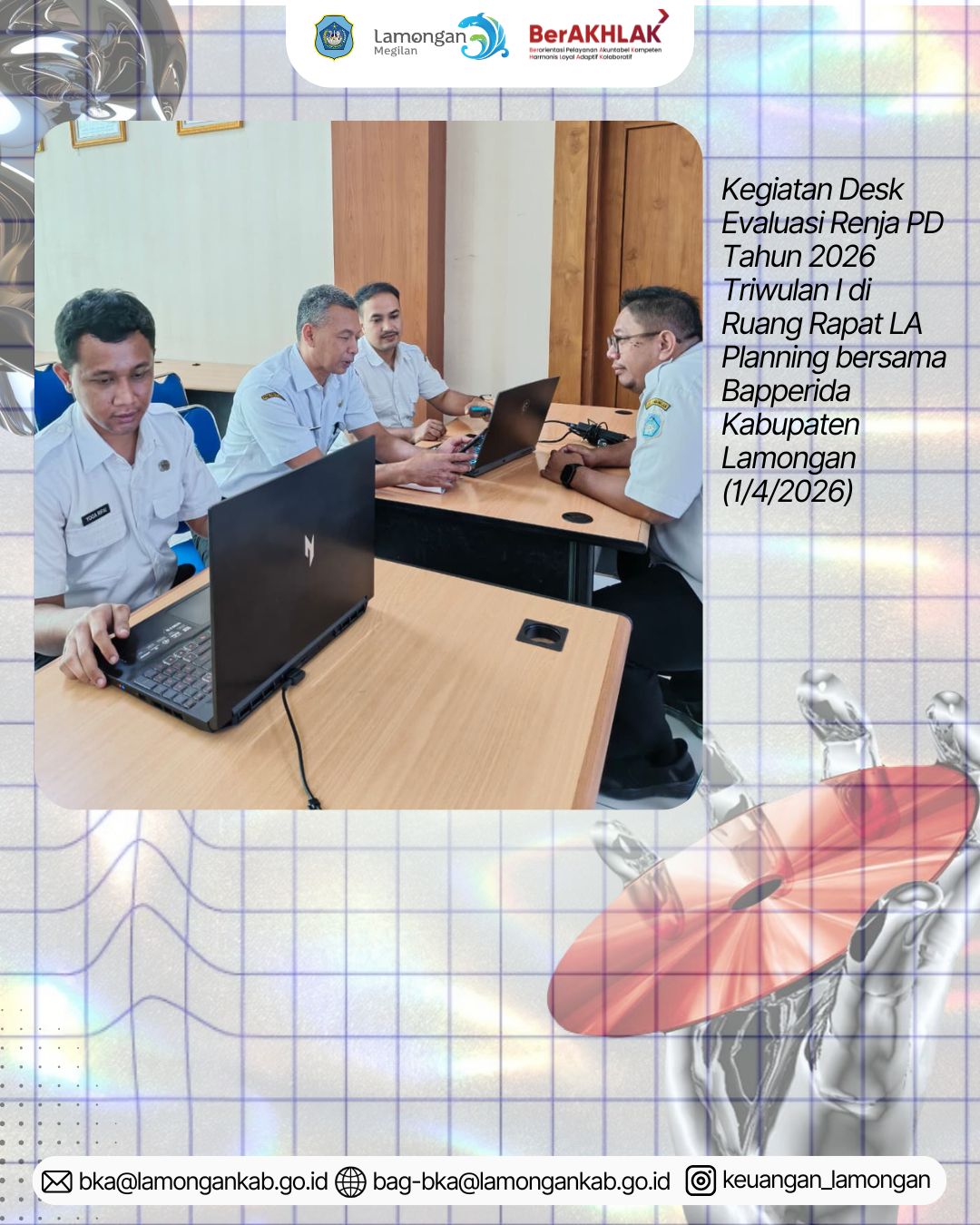 Foto: Kegiatan Desk Evaluasi Renja