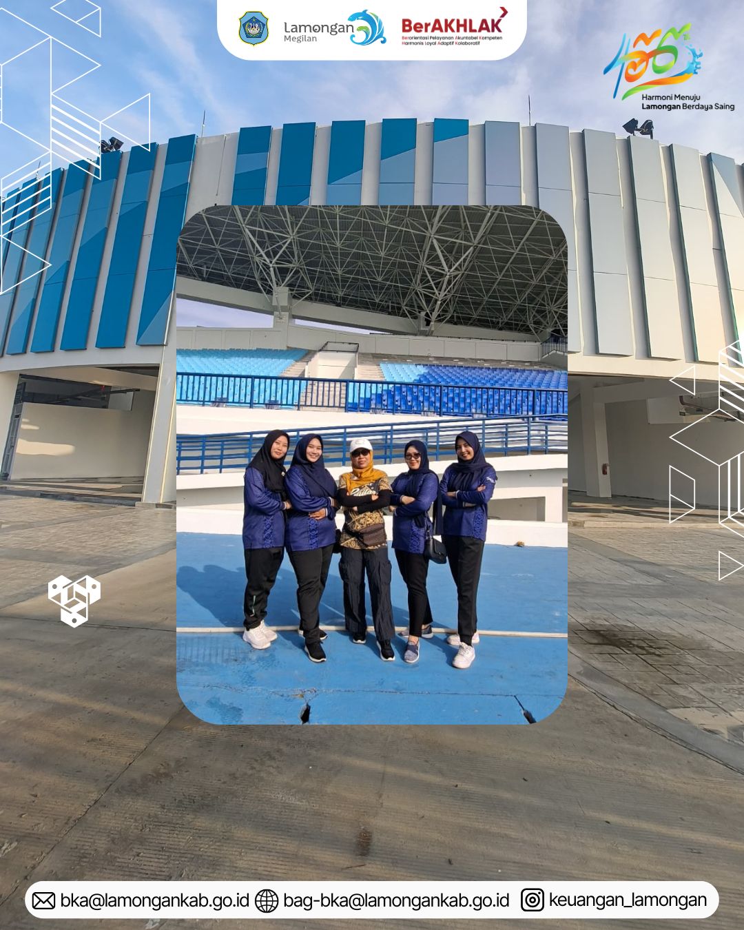 Menghadiri Kegiatan Soft Opening Stadion Surajaya Lamongan