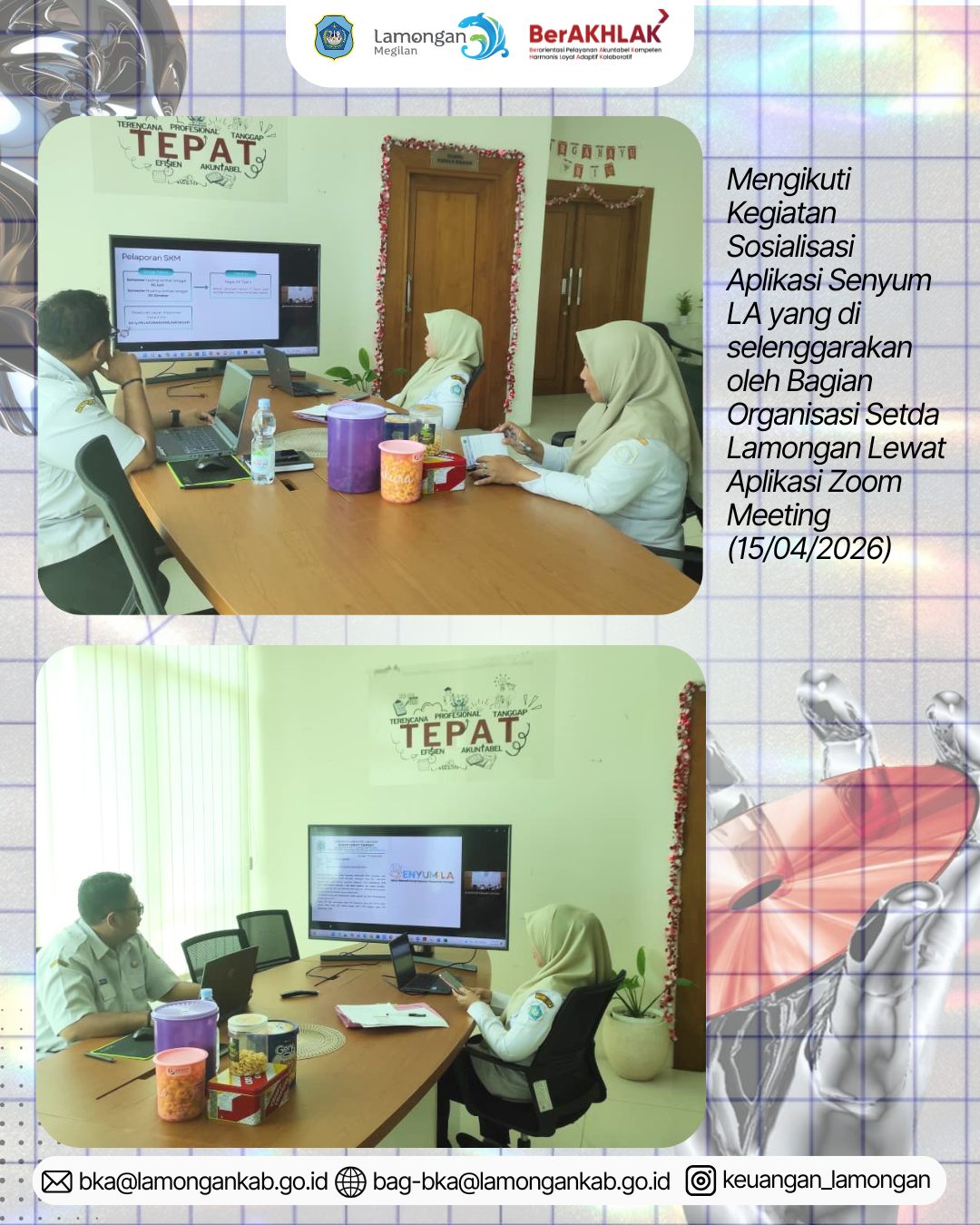 Foto: Sosialisasi Aplikasi Senyum LA