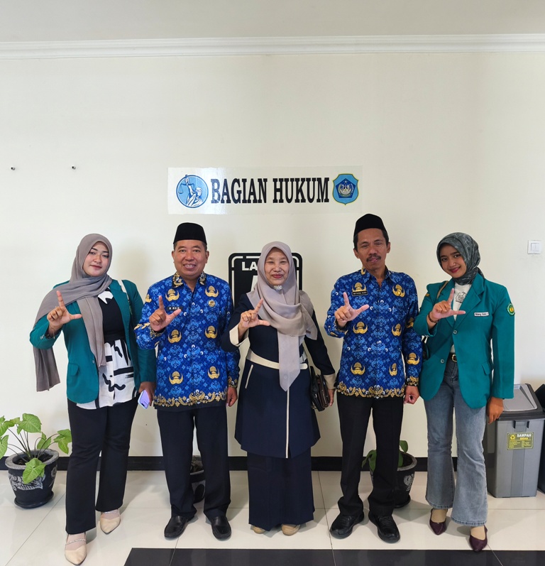 Bagian Hukum Setda Kabupaten Lamongan Terima Mahasiswa PPLH Fakultas Hukum UNISDA Lamongan