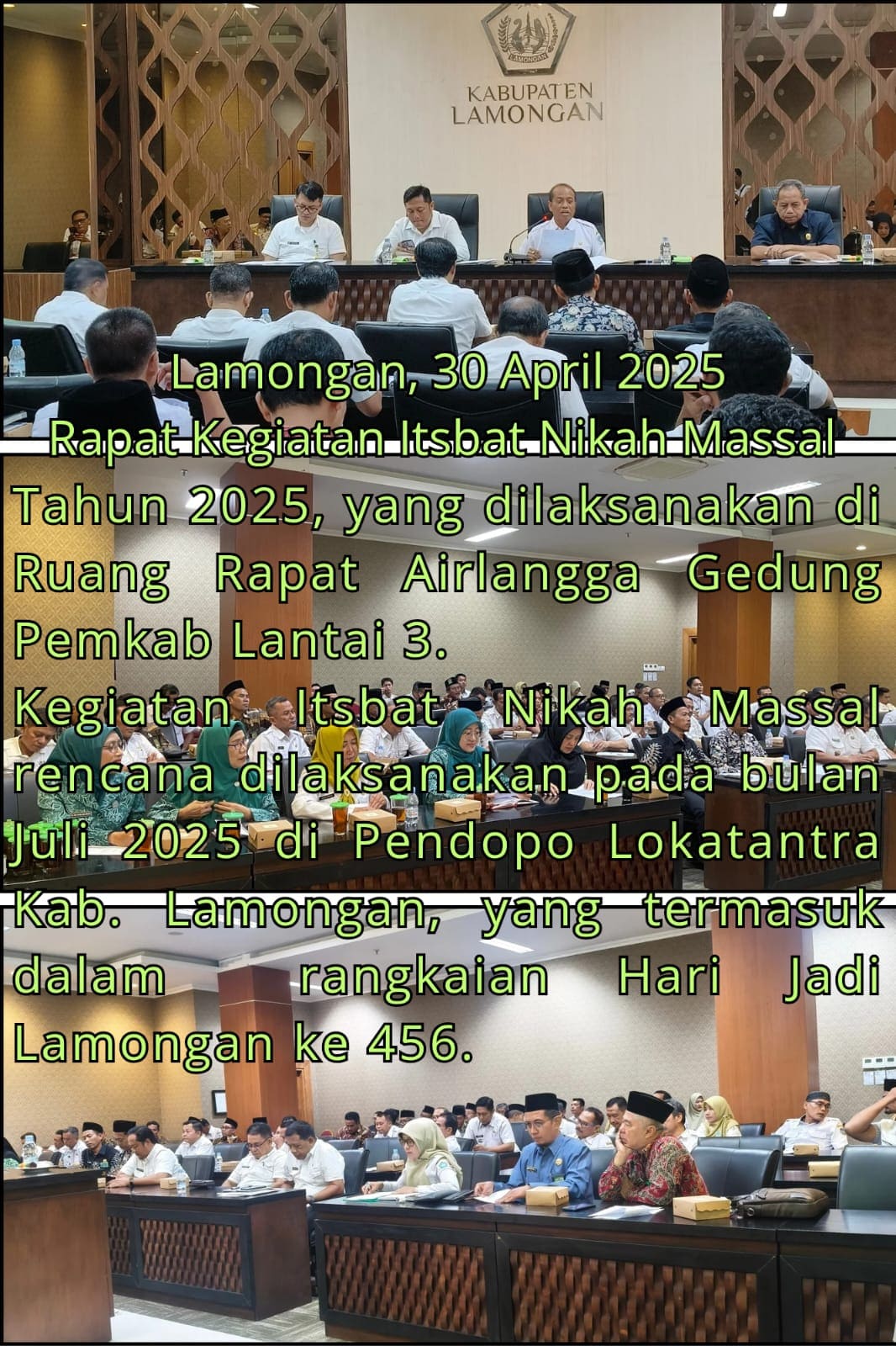 RAPAT KEGIATAN ITSBAT NIKAH MASSAL TAHUN 2025