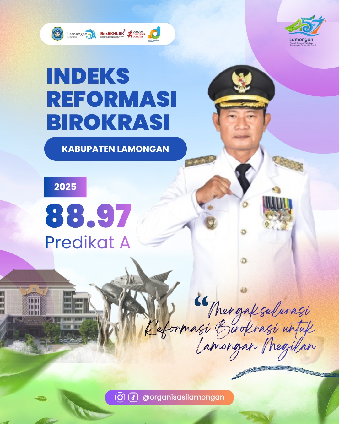 Foto: Indeks Reformasi Birokrasi Kabupaten Lamongan Tahun 2025