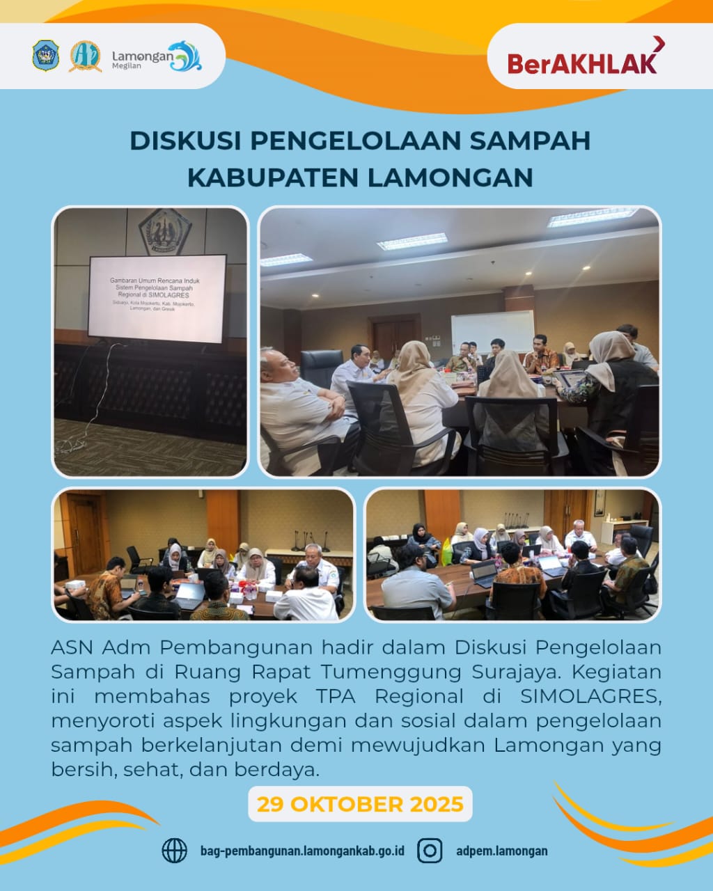 Foto: Penguatan Pertimbangan Lingkungan dan Sosial dalam Rencana Induk Pengelolaan Sampah Regional SIMOLAGRES