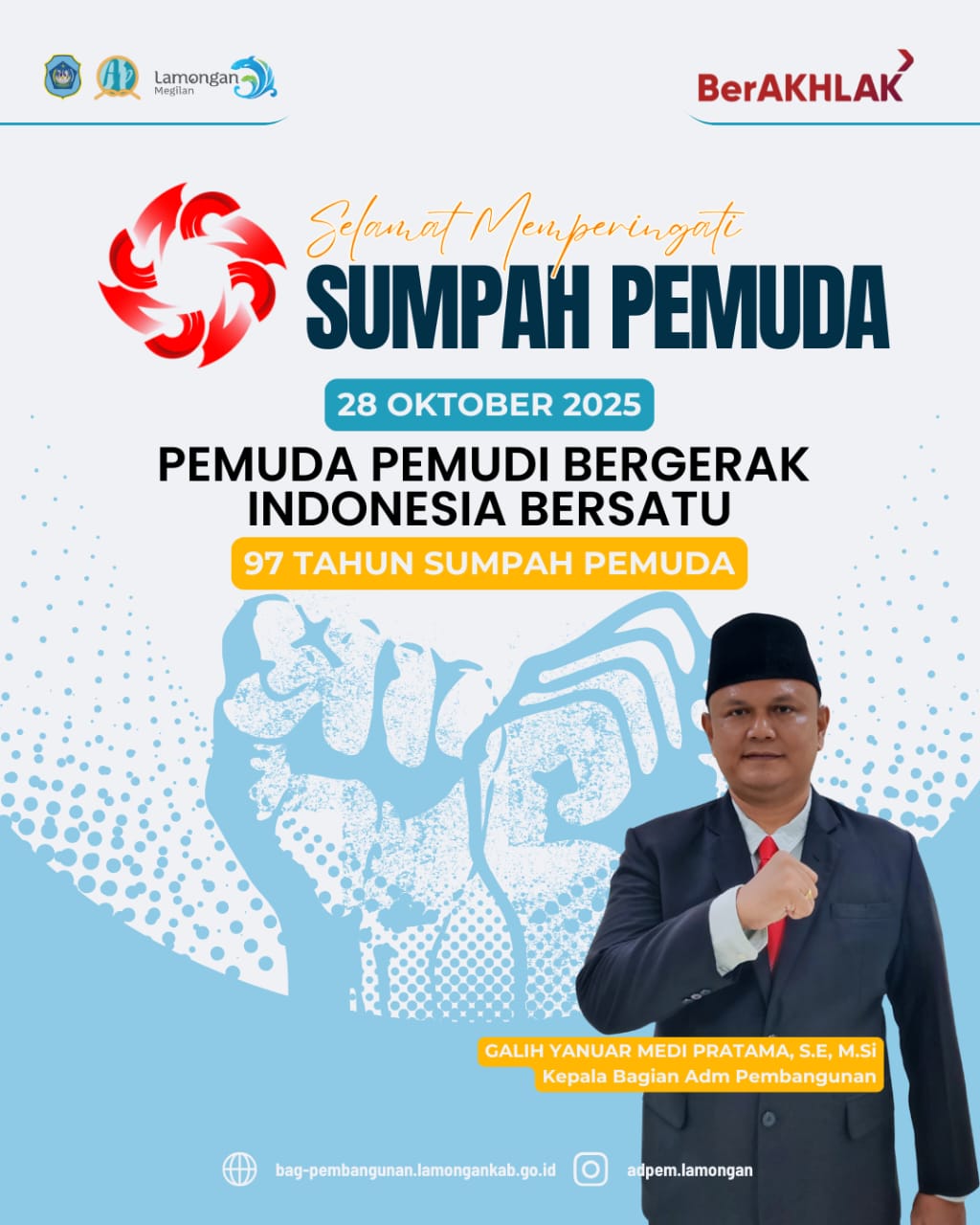 Foto: Pemuda Pemudi Bergerak, Indonesia Bersatu — Semangat Sumpah Pemuda ke-97