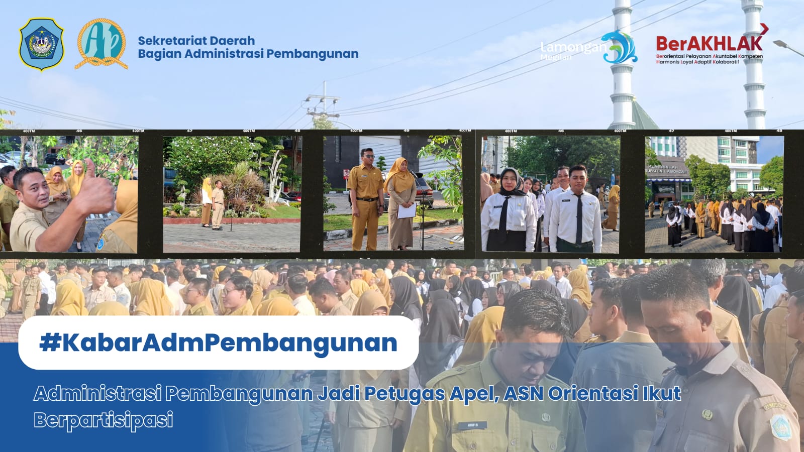 Administrasi Pembangunan Tampil sebagai Petugas Apel, Peserta ASN Orientasi Tahap II Ikut Berpartisipasi