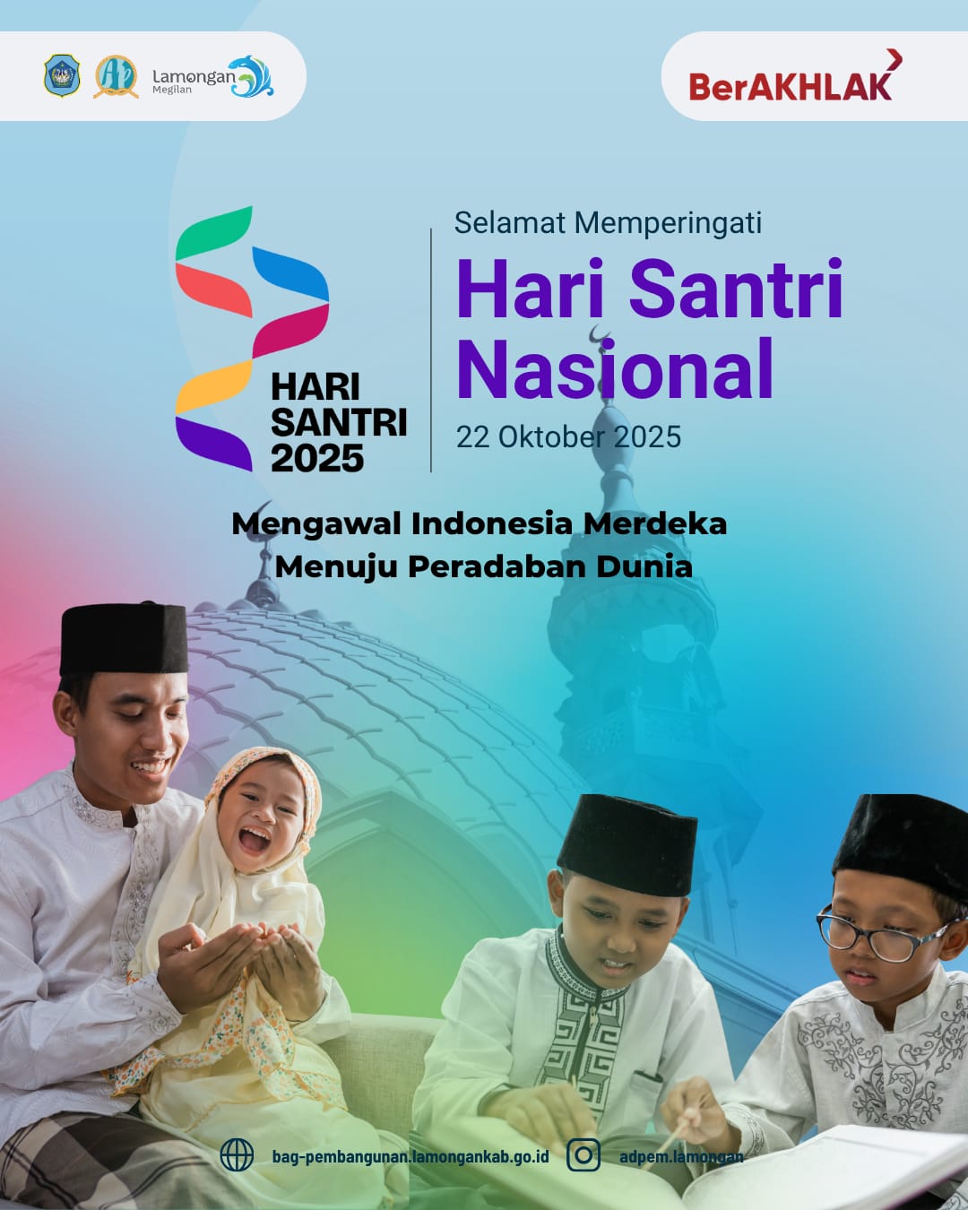 Foto: Santri Menginspirasi, Pembangunan Berakhlak — Peringatan Hari Santri Nasional 2025