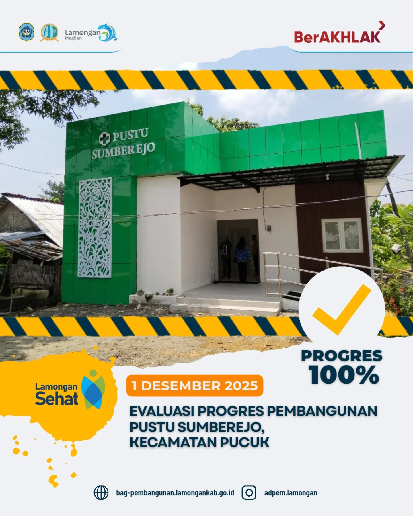 Evaluasi Pembangunan Pustu Sumberejo Pucuk: 100% Rampung dan Siap Memasuki Tahap Selanjutnya