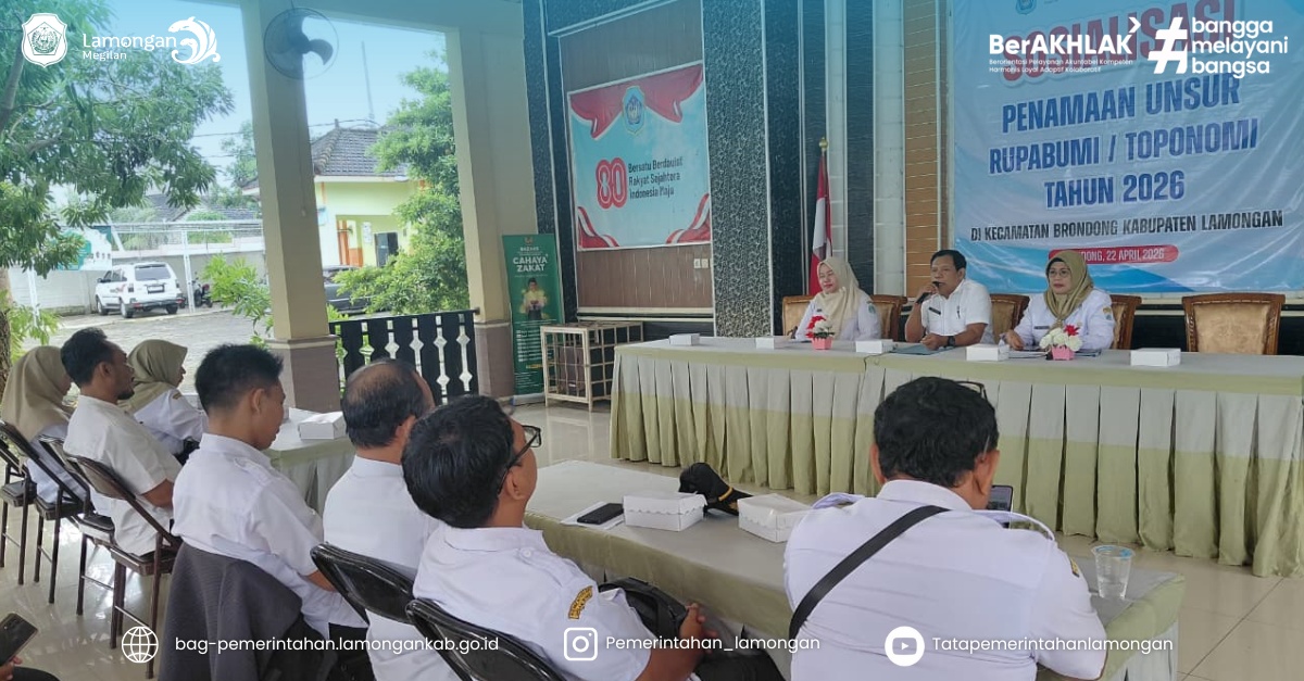 Foto: Sosialisasi Inventarisasi Penamaan Rupabumi di Kecamatan Brondong
