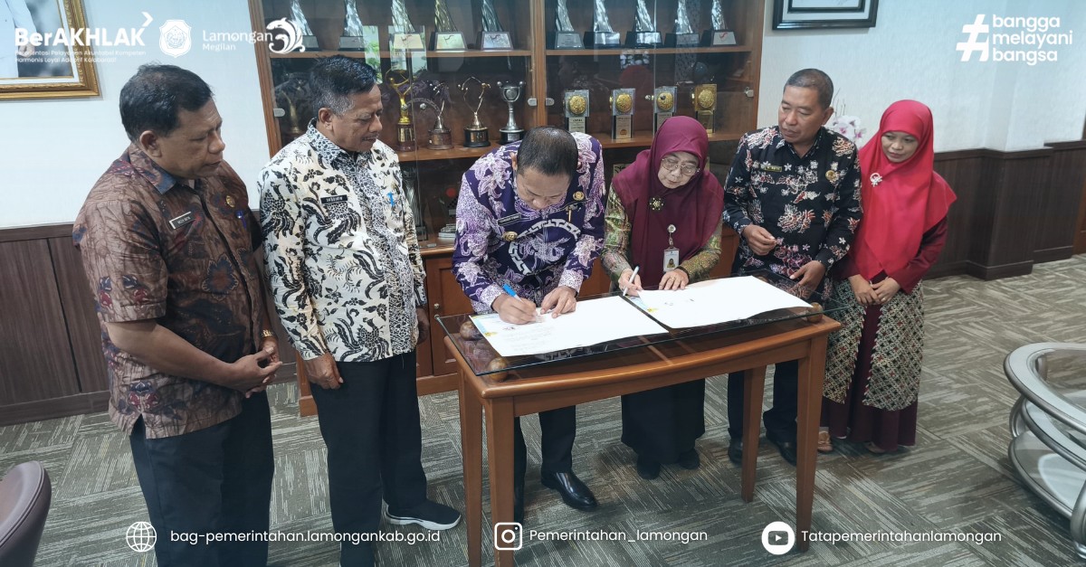 Foto: Pemerintah Kabupaten Lamongan melaksanakan Penandatanganan Kesepakatan Bersama (KSB) dengan Universitas Terbuka (UT)