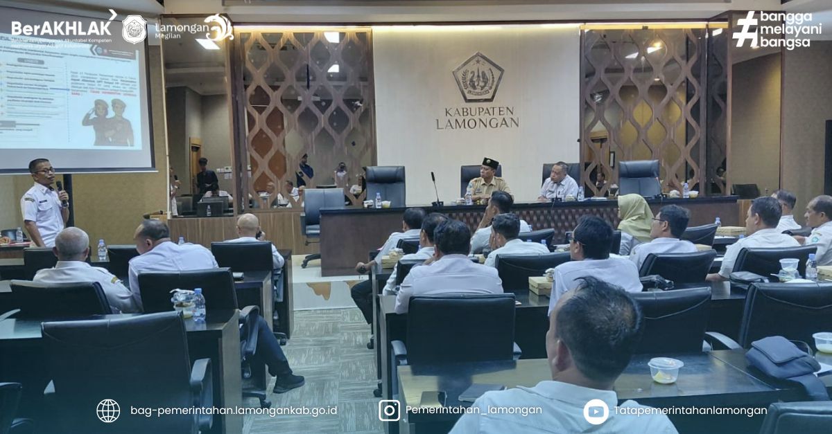 Foto: Rapat Koordinasi Camat Se-Kabupaten Lamongan