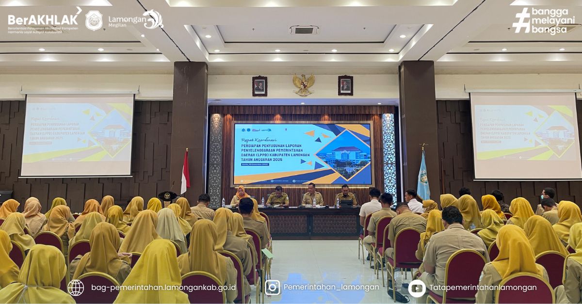Foto: Rapat Koordinasi Persiapan Penyusunan LPPD Kabupaten Lamongan T.A 2025