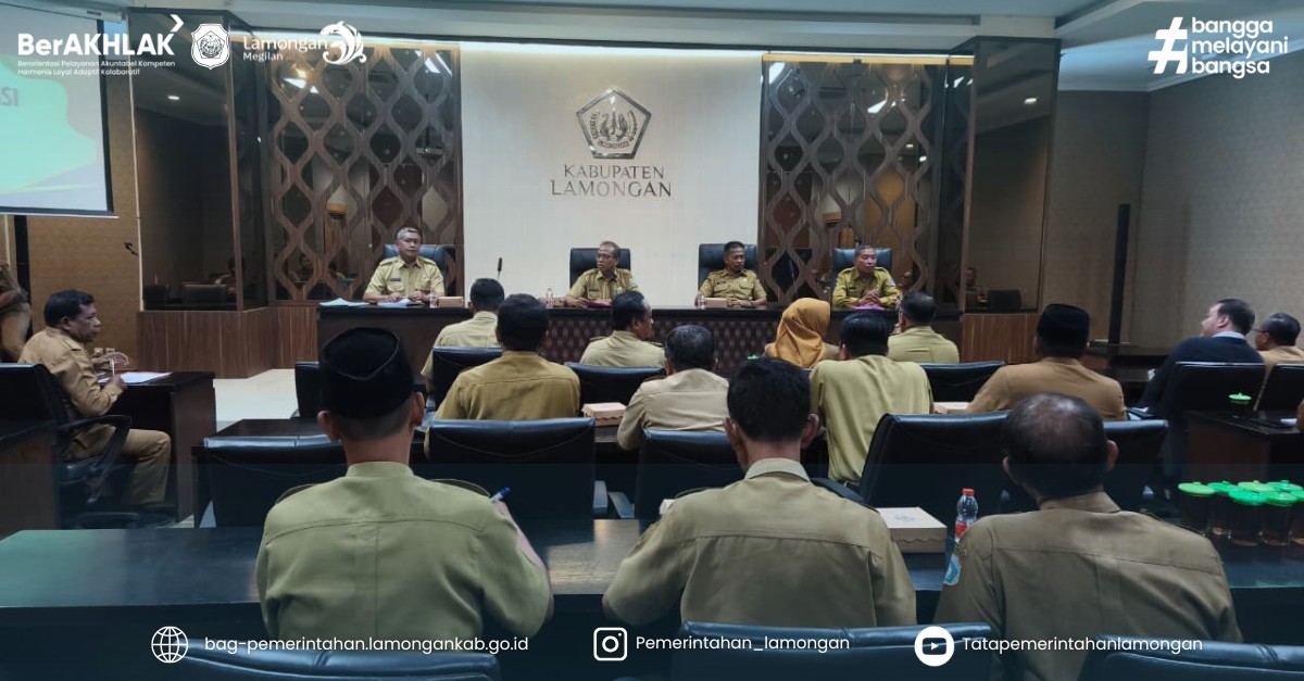 Foto: Rapat Koordinasi Camat Se-Kabupaten Lamongan