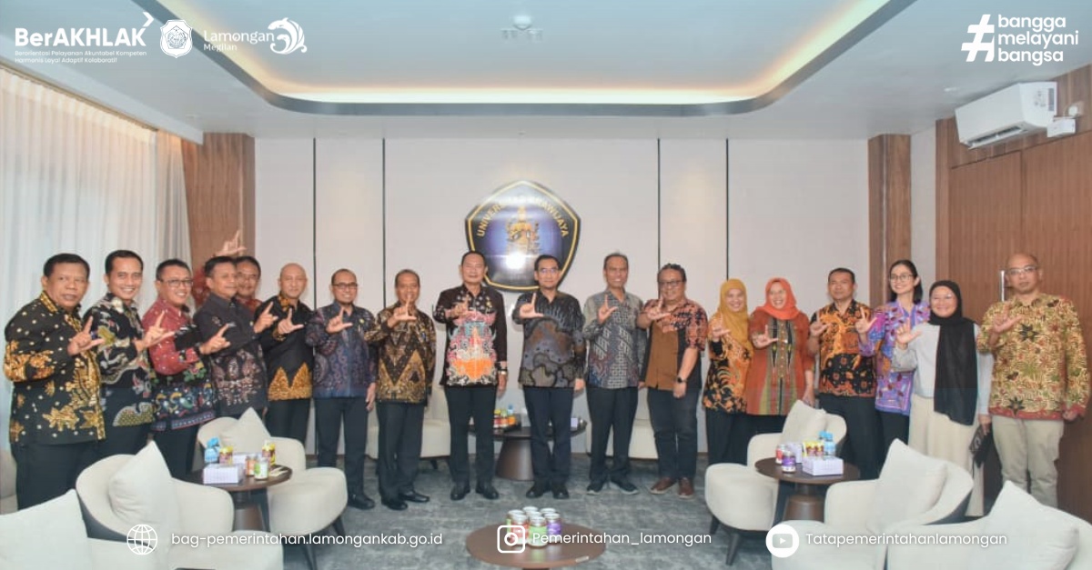Foto: KERJA SAMA PEMKAB LAMONGAN DENGAN UB UNTUK PENGUATAN SDM DAN PENGUATAN ISU SOSIAL
