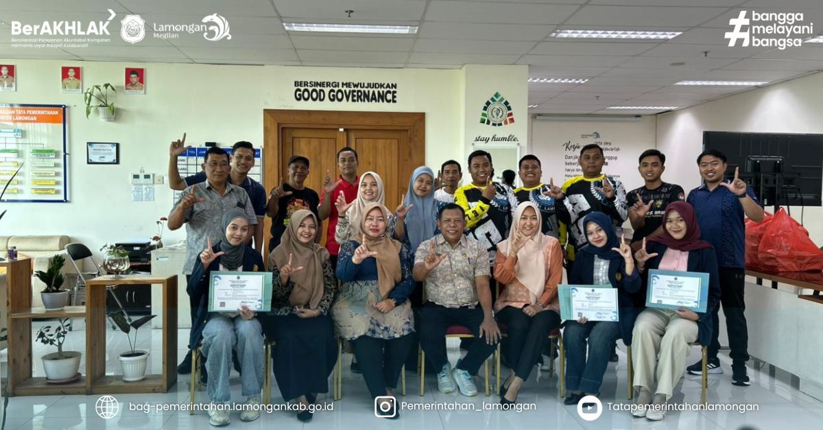 Foto: Program Magang Mandiri Mahasiswi UNESA di Bagian Tata Pemerintahan Setda Kabupaten Lamongan