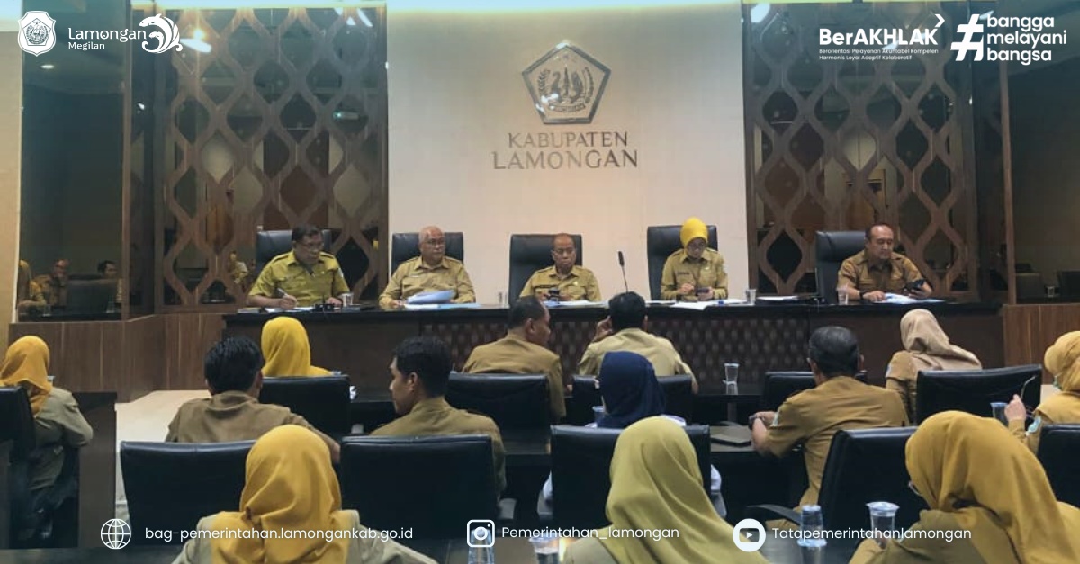 Rapat Persiapan dalam rangka menyambut peringatan Hari Jadi Lamongan (HJL) ke-457