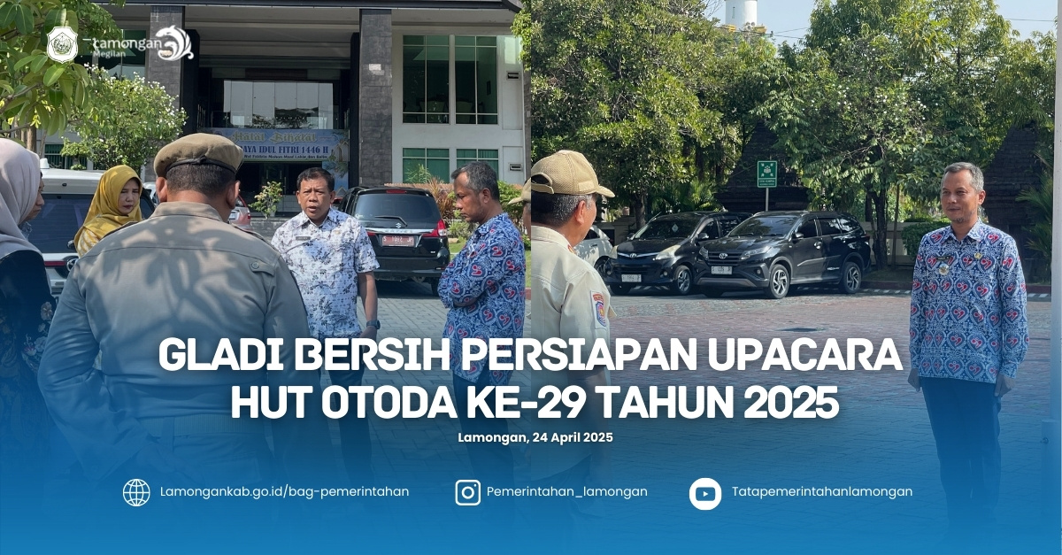 Gladi Bersih Persiapan Upacara Hari Jadi Otoda ke-29 Tahun 2025