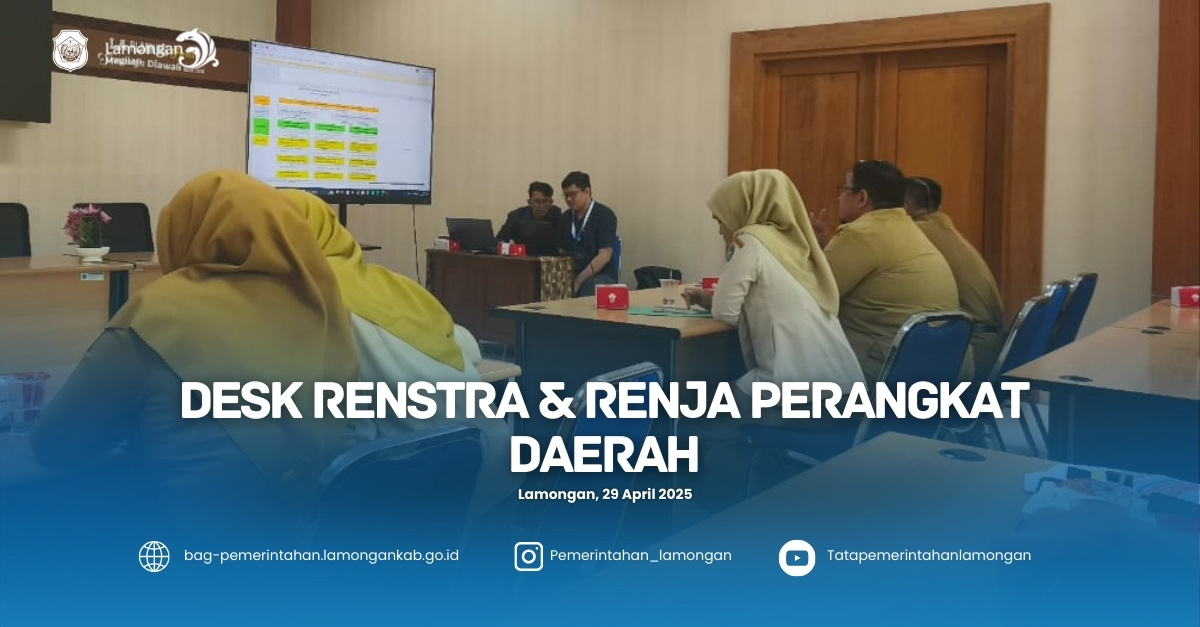 Desk Renstra & Renja Perangkat Daerah Kabupaten Lamongan
