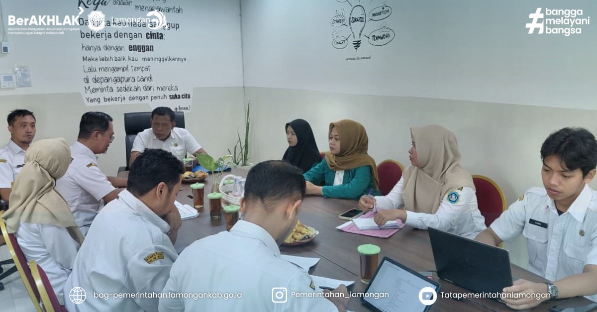 Foto: Rapat Tim Koordinasi Kerjasama Daerah Pemerintah Kabupaten Lamongan
