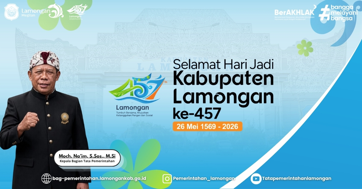 Selamat Hari Jadi Kabupaten Lamongan ke-457