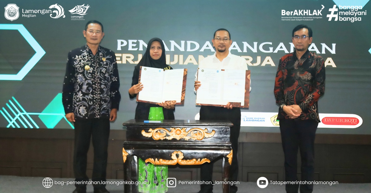 Foto: Penandatanganan Kerja Sama antara beberapa Fakultas Universitas Brawijaya dengan Organisasi Perangkat Daerah (OPD) di Kabupaten Lamongan