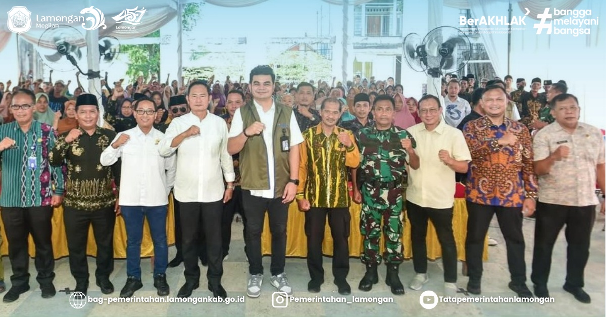 Foto: Pemkab Lamongan Salurkan Bantuan Pangan, Perkuat Ketahanan Pangan Masyarakat Lamongan