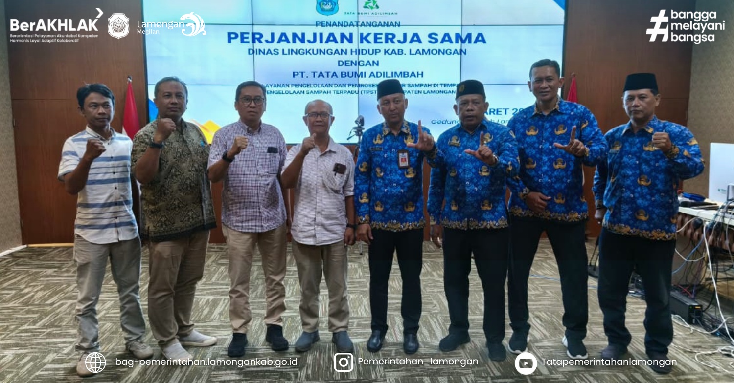 Foto: Penandatanganan Perjanjian Kerja Sama (PKS) dengan PT. Tata Bumi Adilimbah