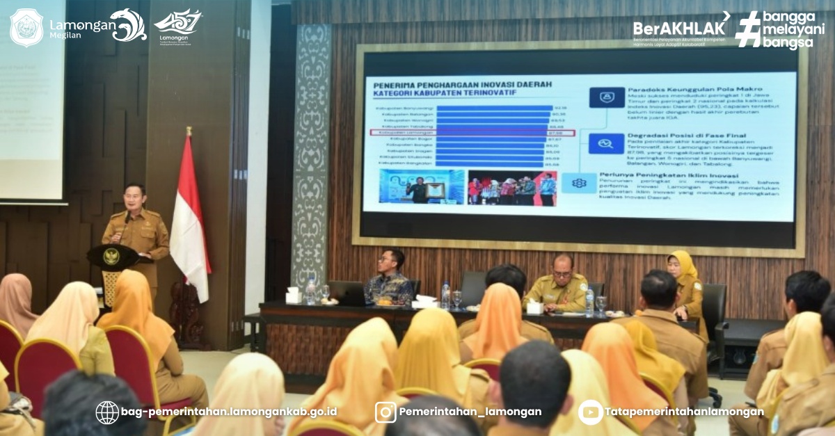 Foto: Lamongan Masuk 5 Besar Kabupaten Terinovatif, Bupati Yes Dorong Akselerasi Layanan Publik