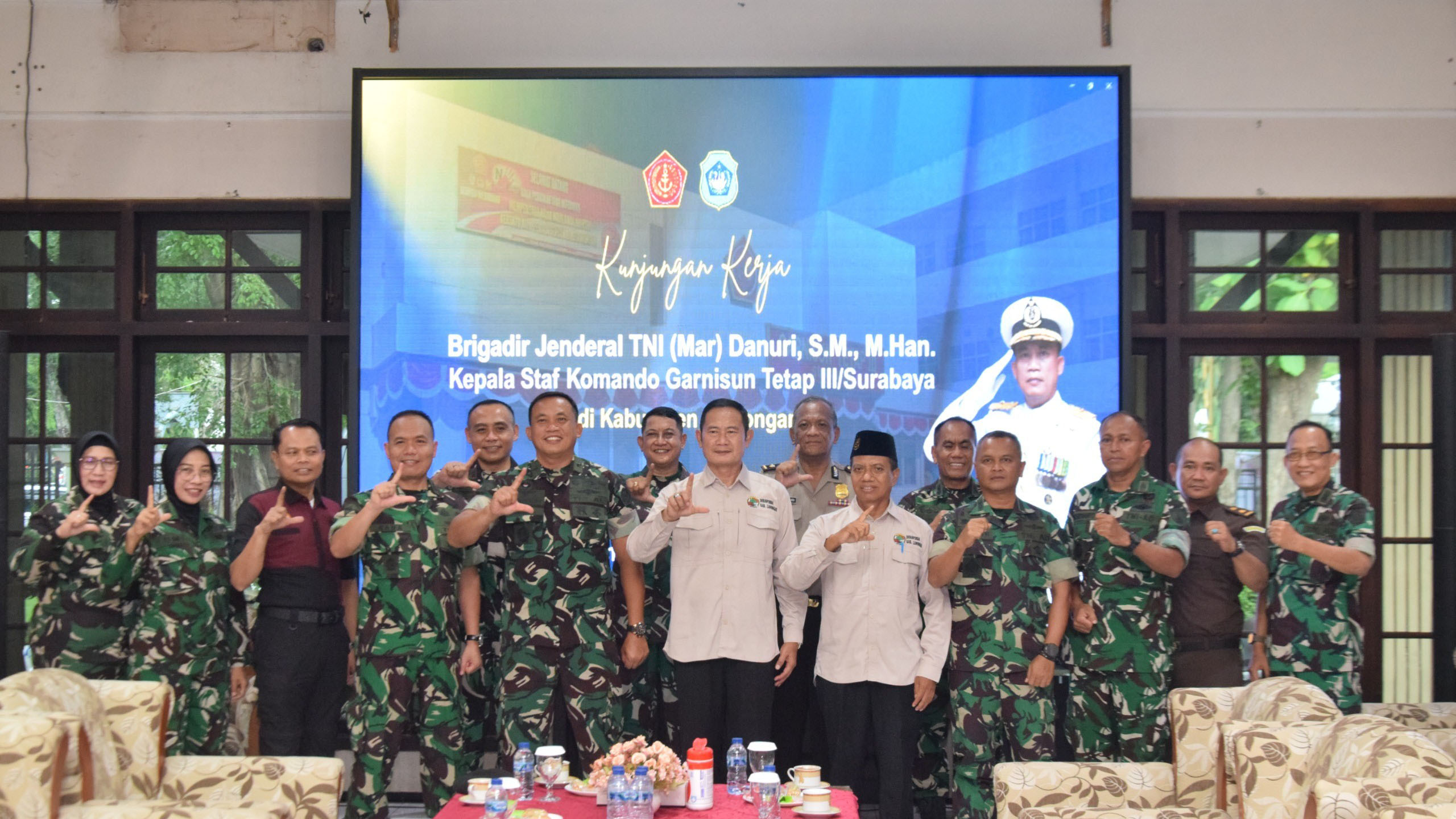 Foto: Kaskogartap III/Surabaya Apresiasi Keharmonisan Forkopimda Lamongan