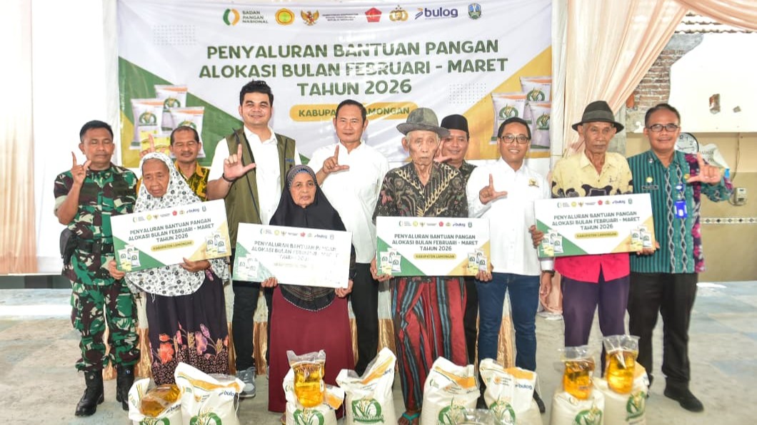 Pemkab Lamongan Salurkan Bantuan Pangan, Perkuat Ketahanan Pangan Masyarakat Lamongan