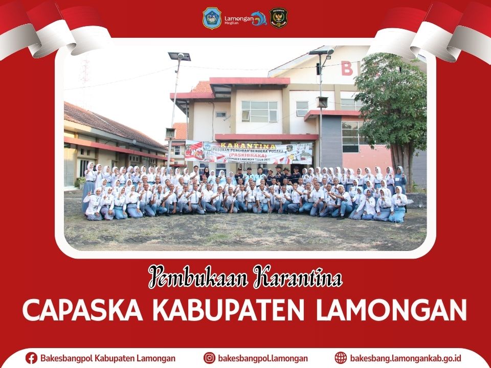 Foto: Pembukaan Karantina Calon Anggota Paskibraka Kabupaten Lamongan Tahun 2025