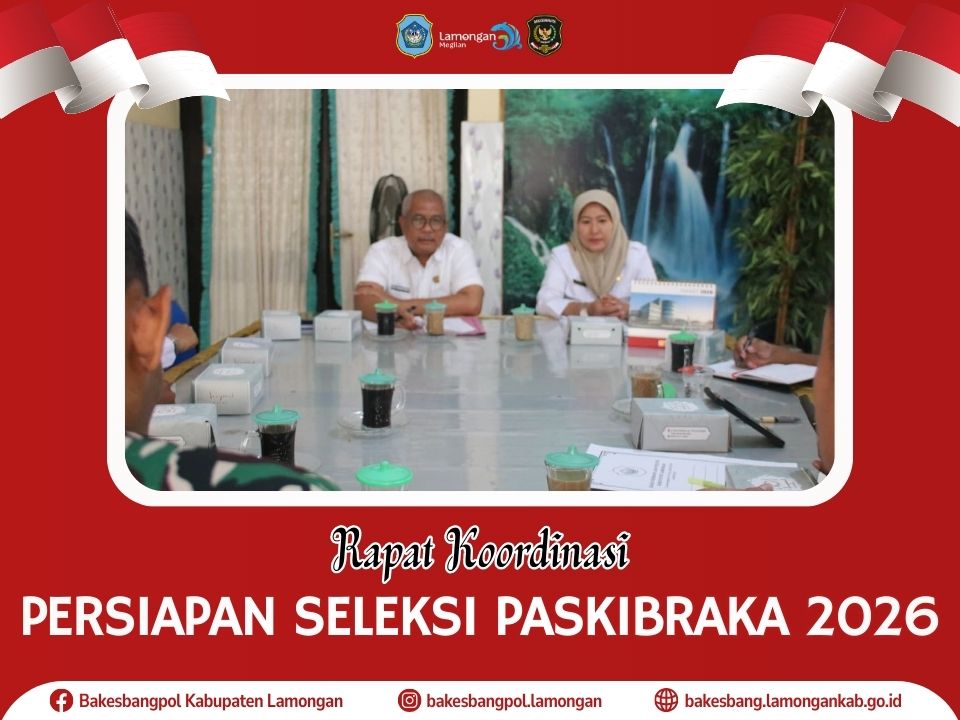 Foto: Rapat Koordinasi Persiapan Seleksi Paskibraka Kabupaten Lamongan Tahun 2026